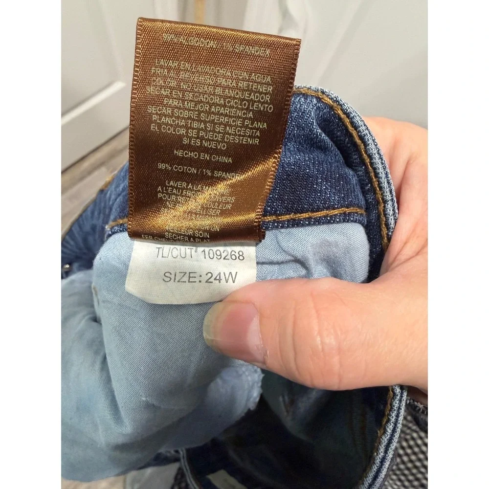 Kut from the Kloth Women Jeans Amy‎ Ankle Straight Leg Blue 24W